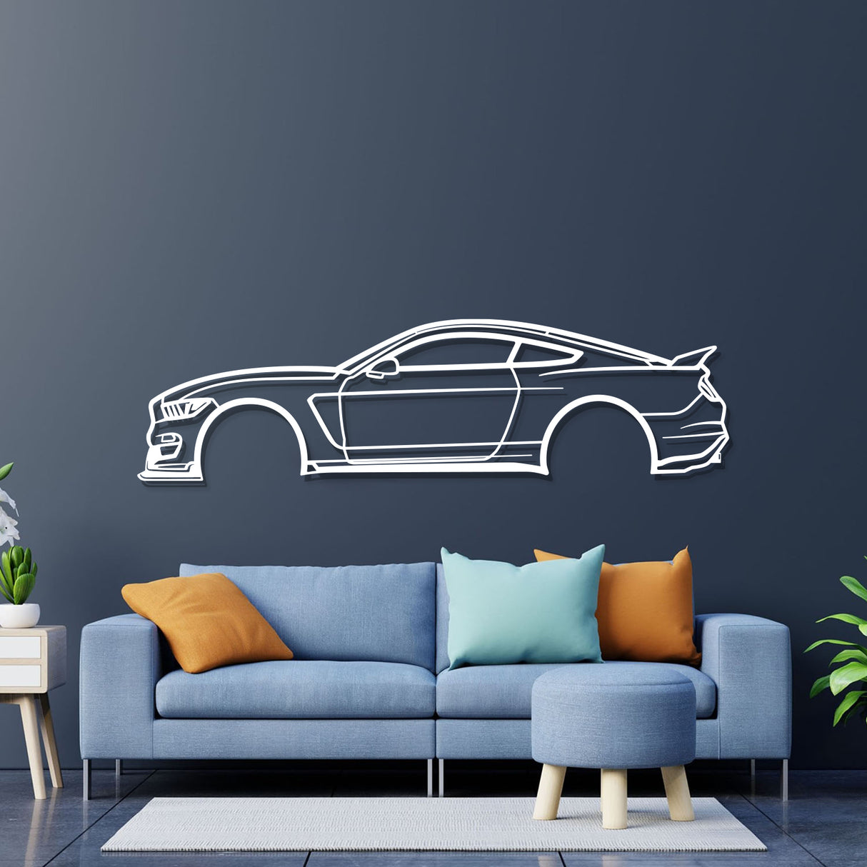 2017 Mustang Shelby GT350 Metal Car Wall Art - NC0600