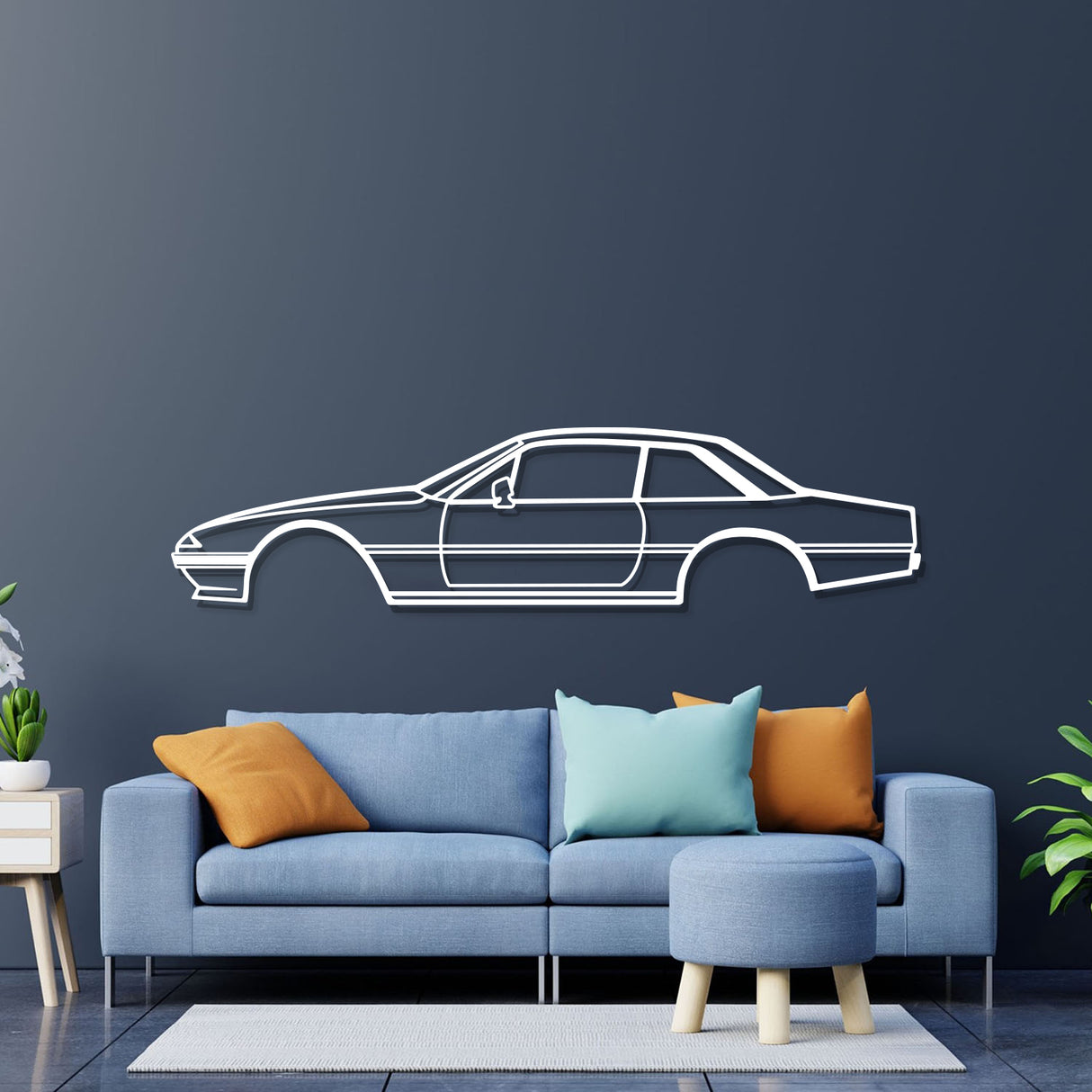 1985 400i Metal Car Wall Art - NC0203