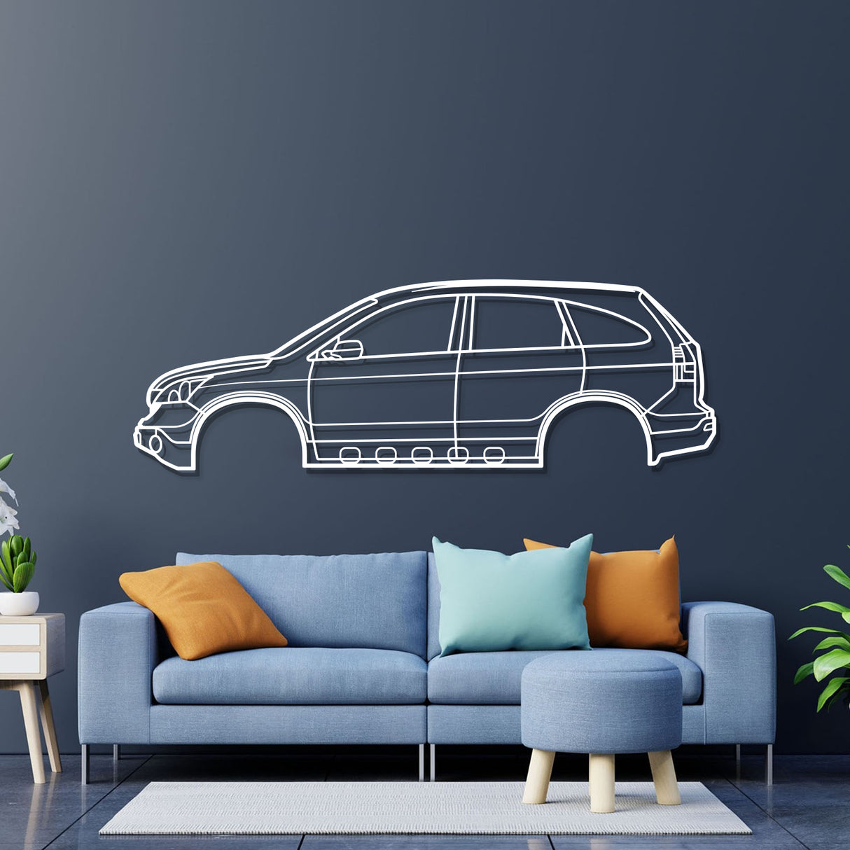 2007 CR-V 3rd Gen Metal Car Wall Art - NC0343