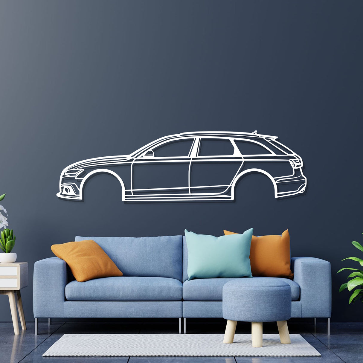 2017 A6 Avant Metal Car Wall Art - NC0578