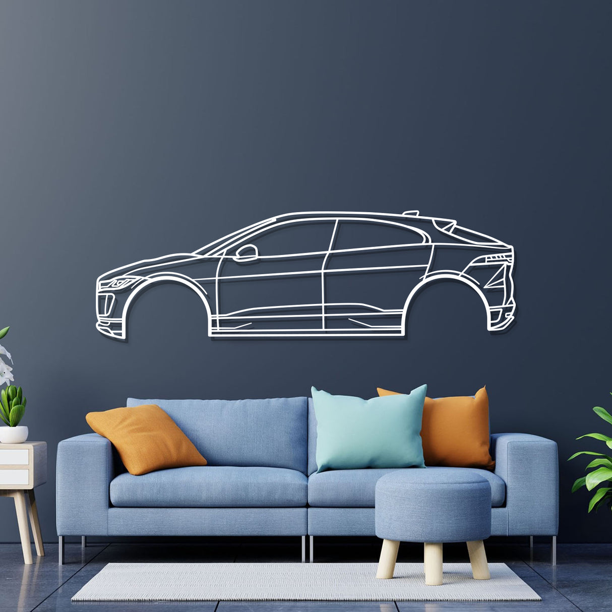 2019 I-Pace 1st Gen Metal Car Wall Art - NC0664