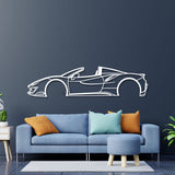 2019 488 Pista Spider Metal Car Wall Art - NC0642