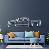 2008 Silverado 2500 HD Metal Car Wall Art - NC0377