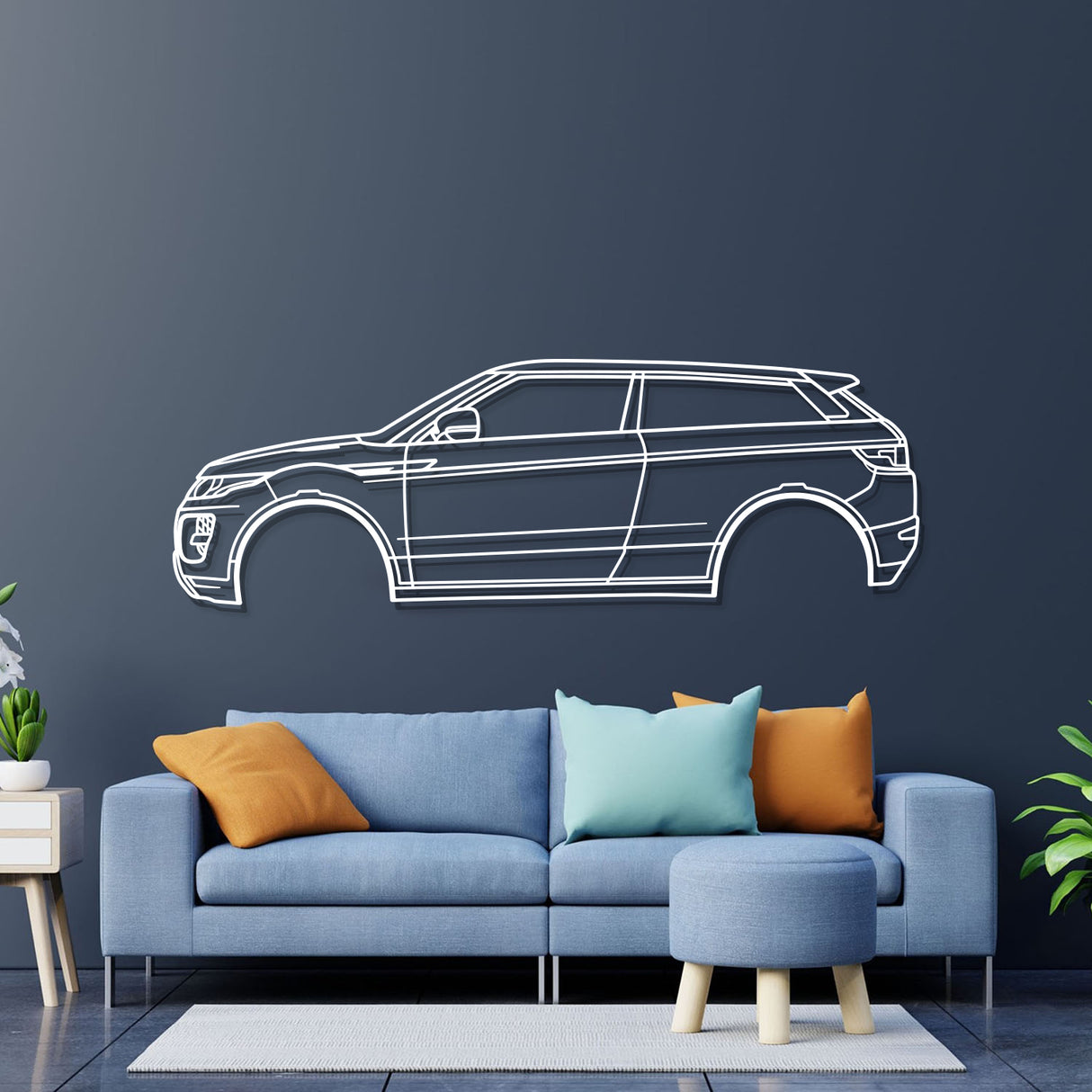 2012 Range Rover Evoque L538 (1st Gen) Metal Car Wall Art - NC0476