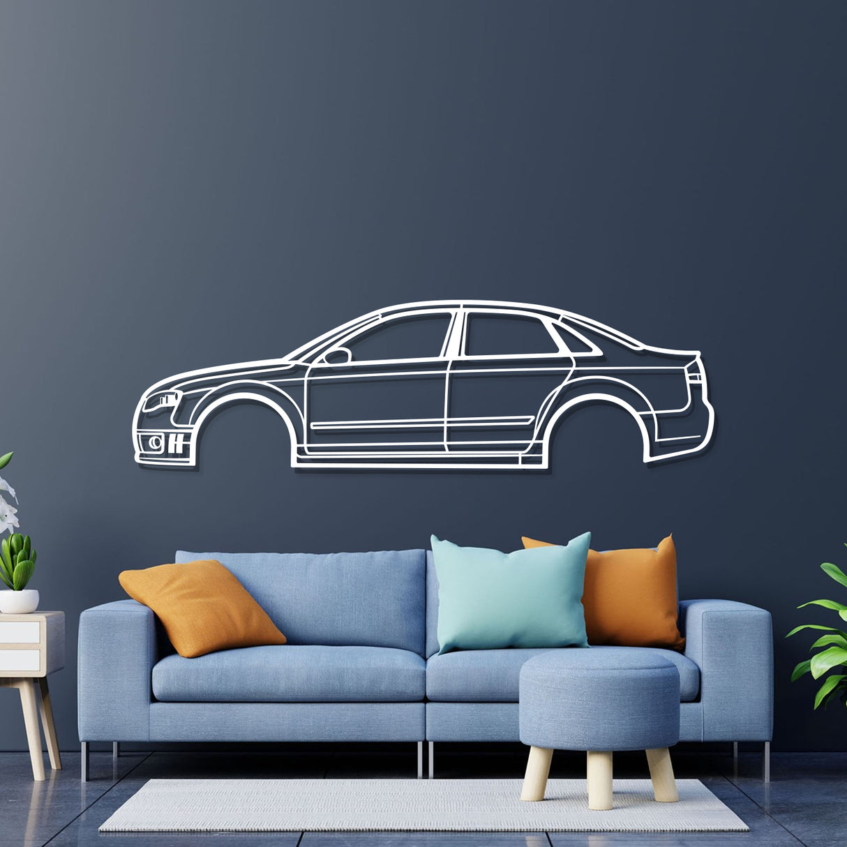 2007 RS4 Metal Car Wall Art - NC0348