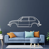 1974 Civic RS Metal Car Wall Art - NC0160