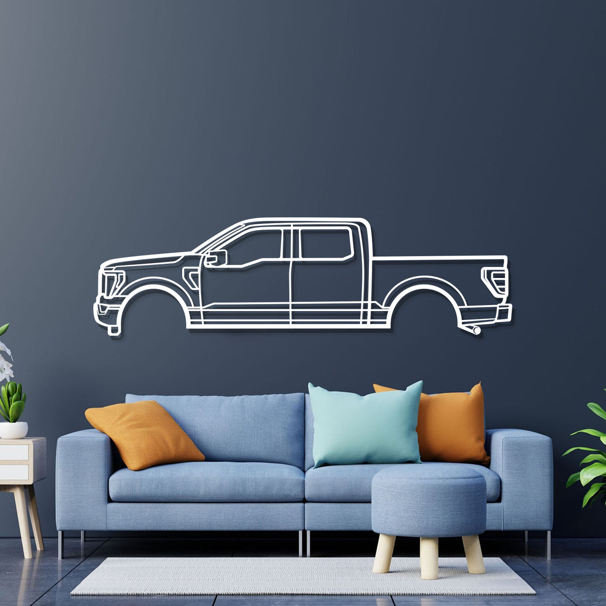 2021 F-150 14th Gen Metal Car Wall Art - NC0748