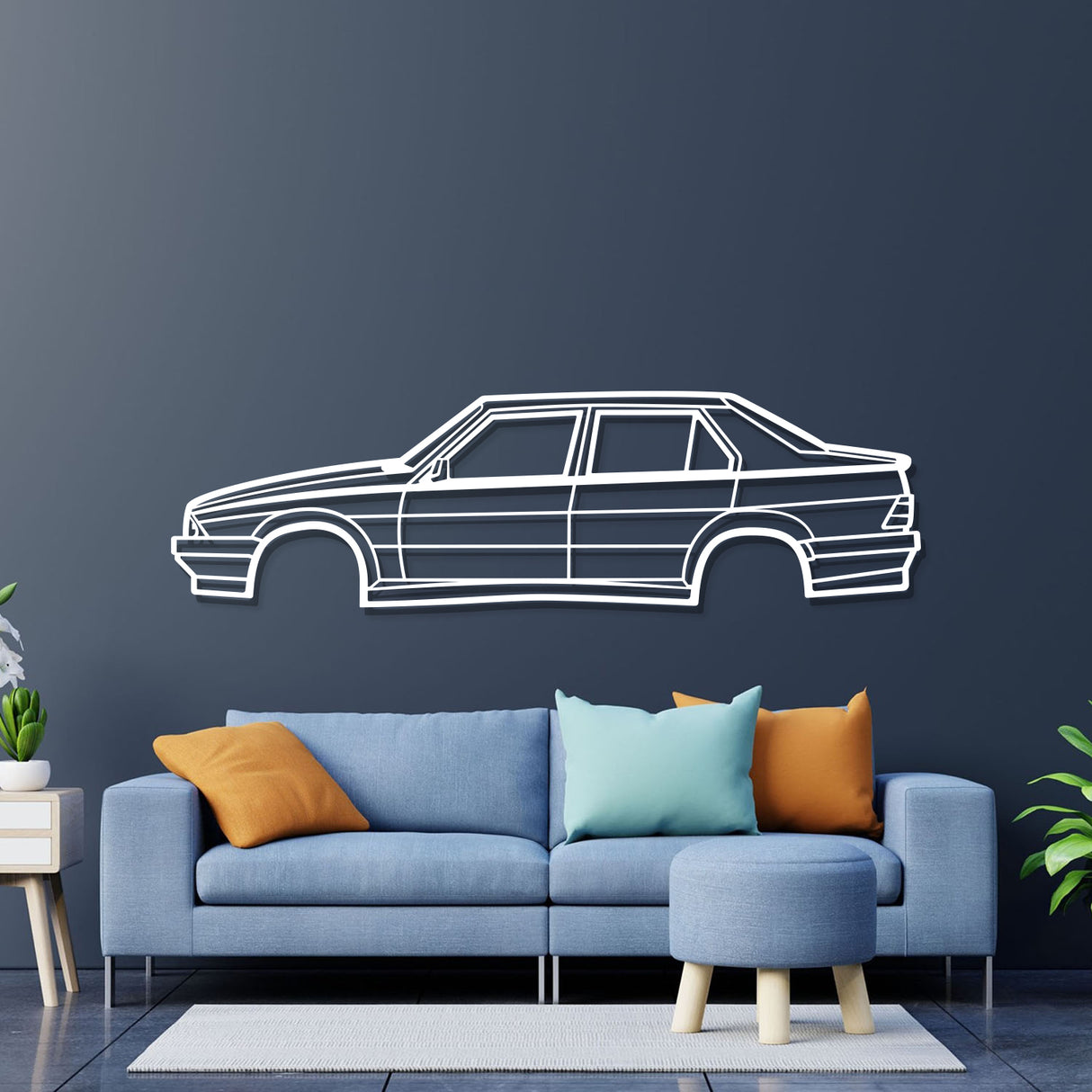 1990 75 Metal Car Wall Art - NC0227