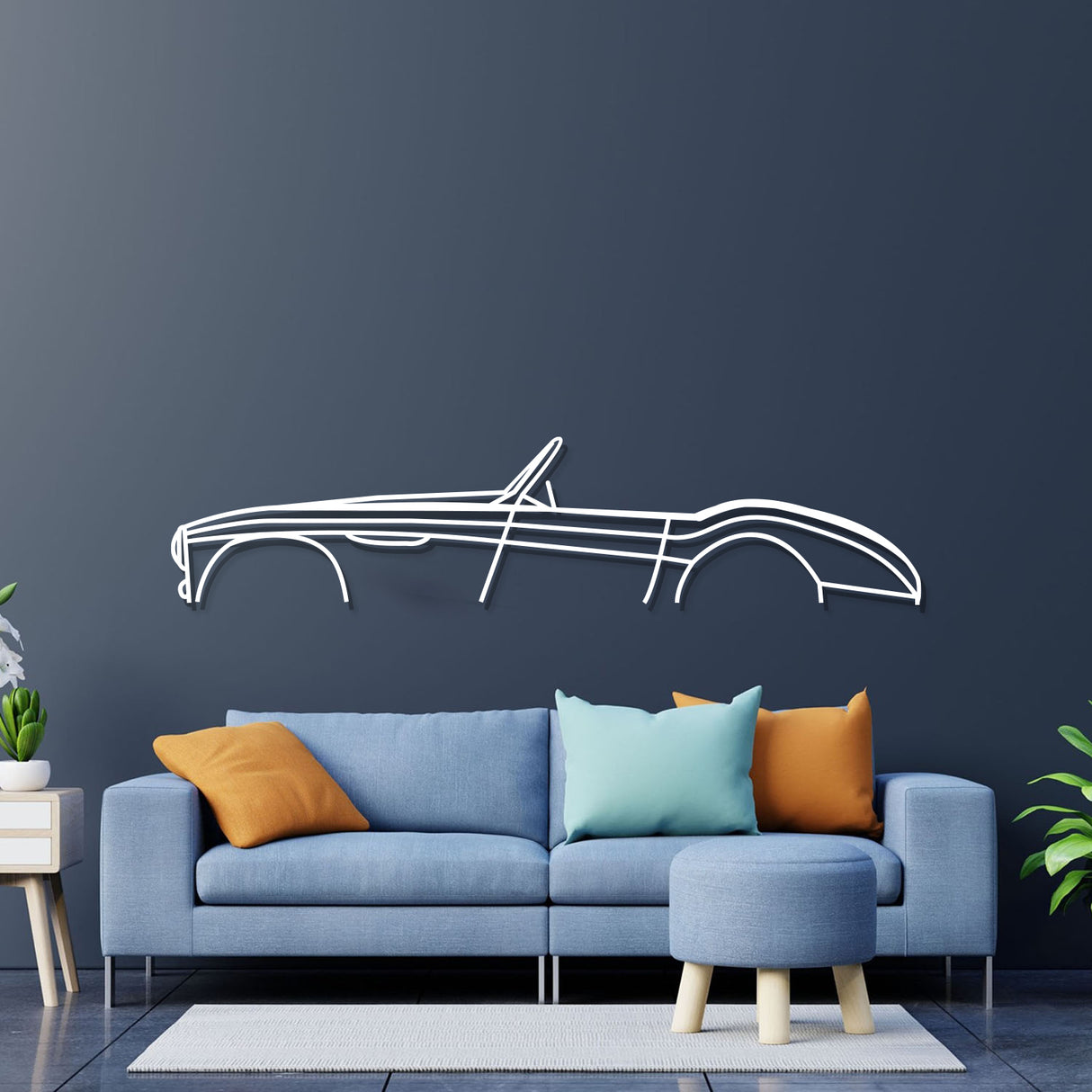 1954 100 Metal Car Wall Art - NC0029