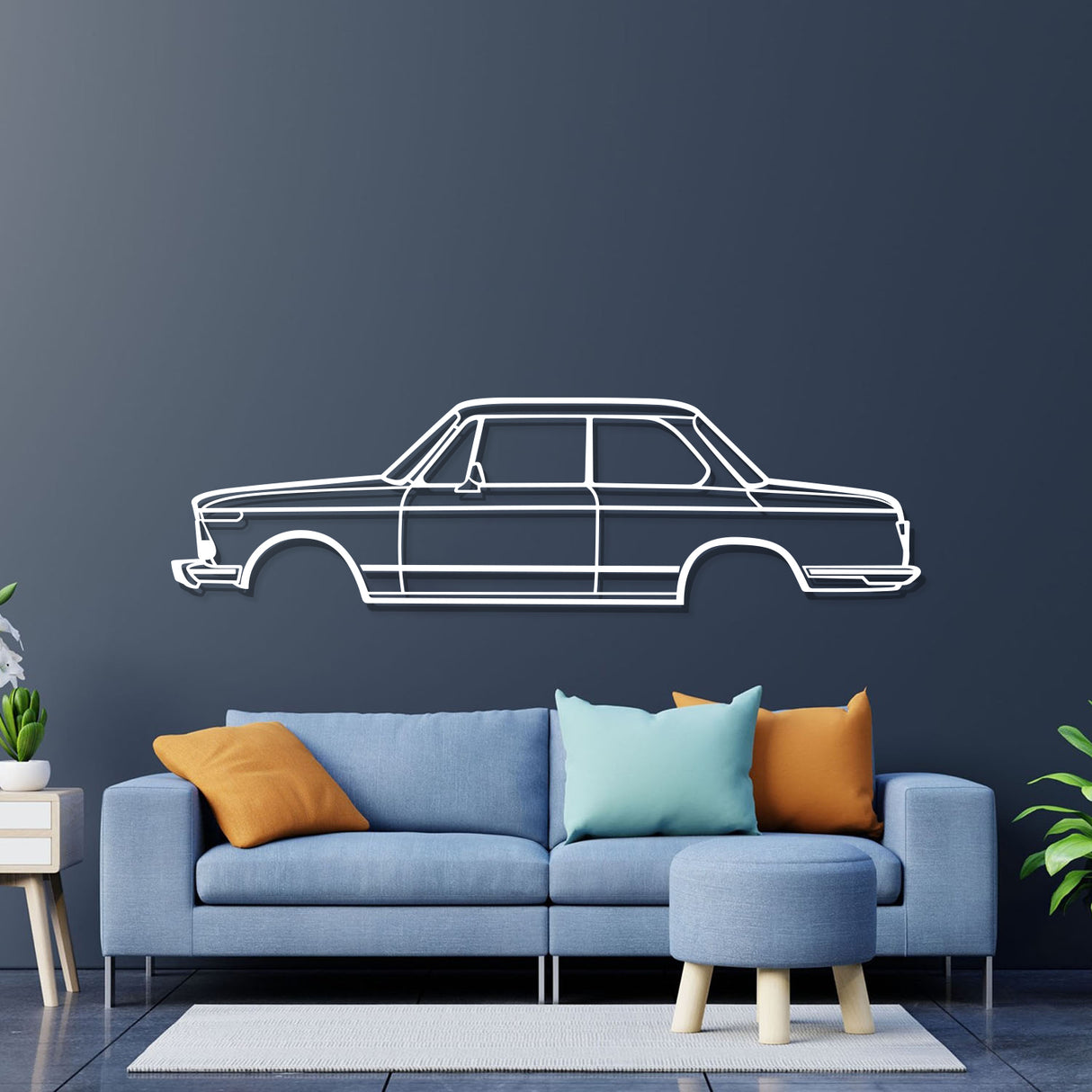 1973 2002 TI Metal Car Wall Art - NC0152