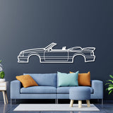 1990 Mustang Saleen Convertible Metal Car Wall Art - NC0229