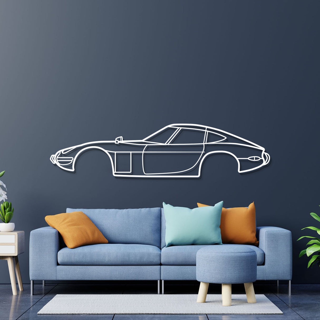 1969 2000GT Metal Car Wall Art - NC0115