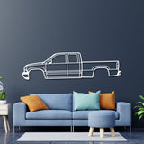 1999 Silverado 1500 1st Gen Metal Car Wall Art - NC0278