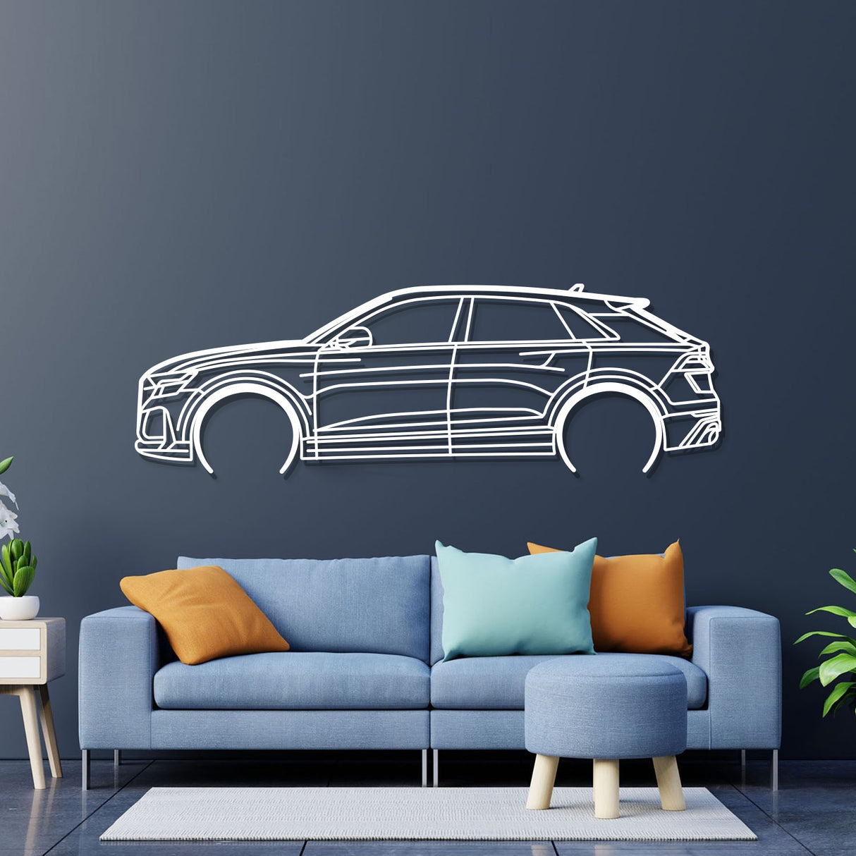 2022 RSQ8 Metal Car Wall Art - NC0814