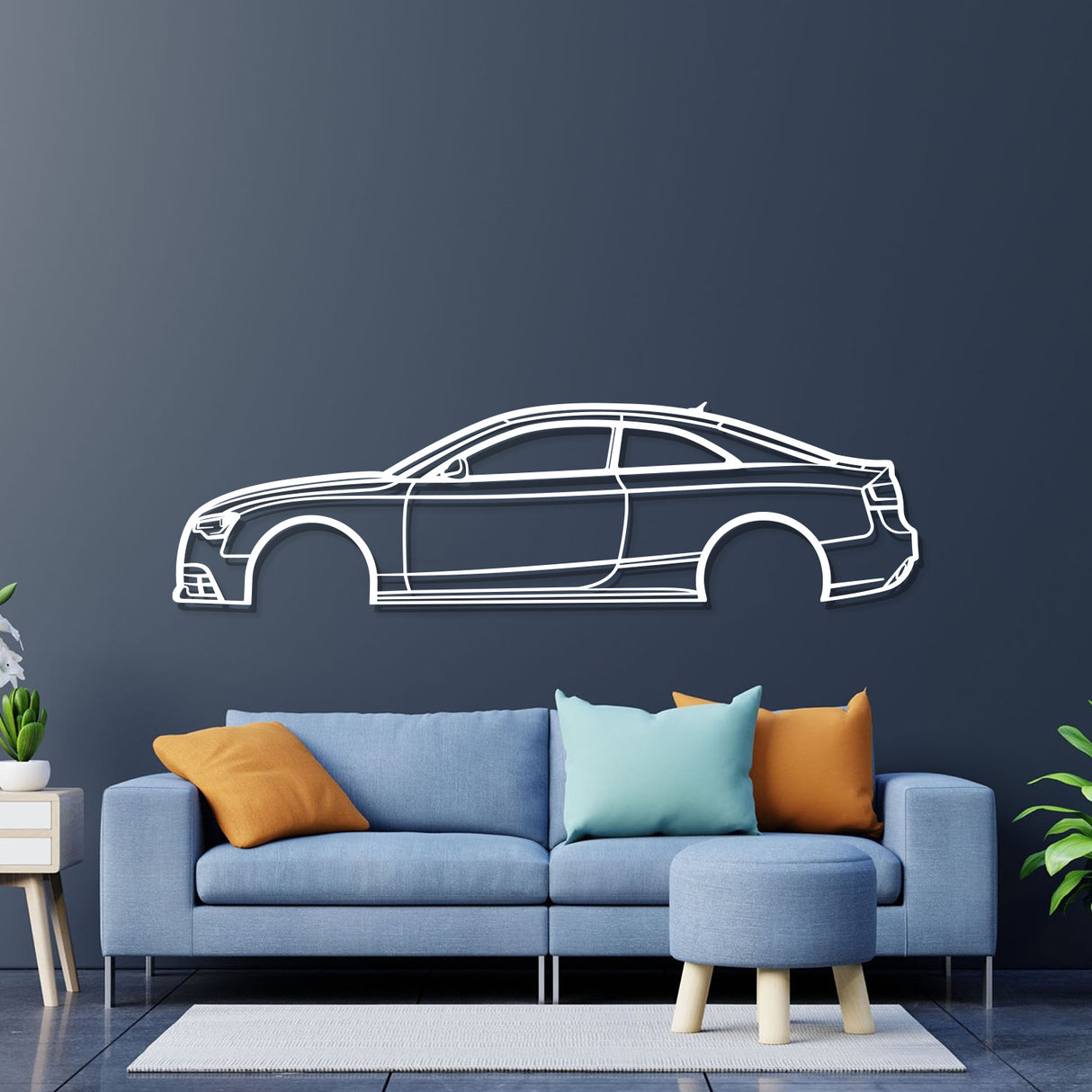 2014 RS5 Coupe Metal Car Wall Art - NC0510