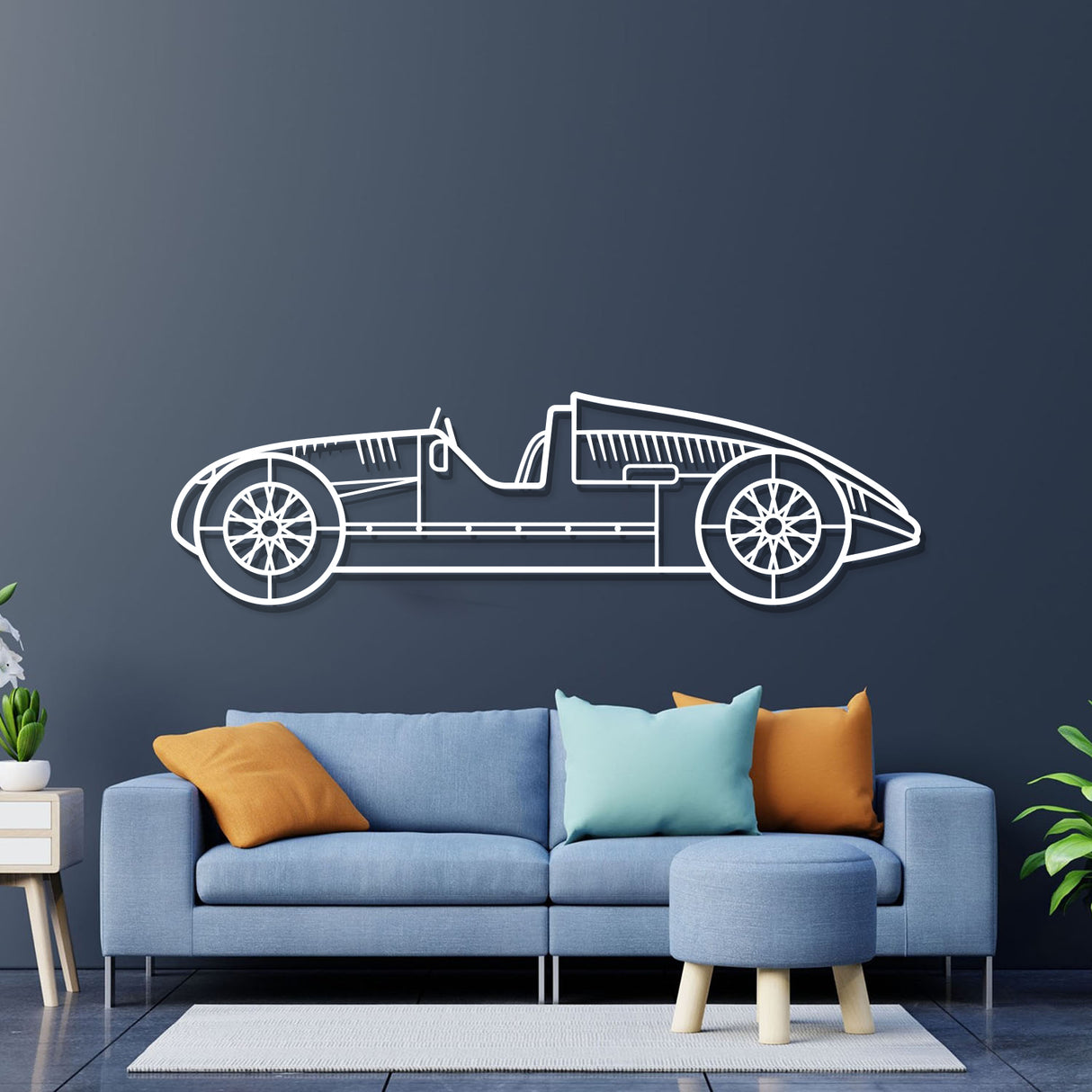 1939 Type D Metal Car Wall Art - NC0007