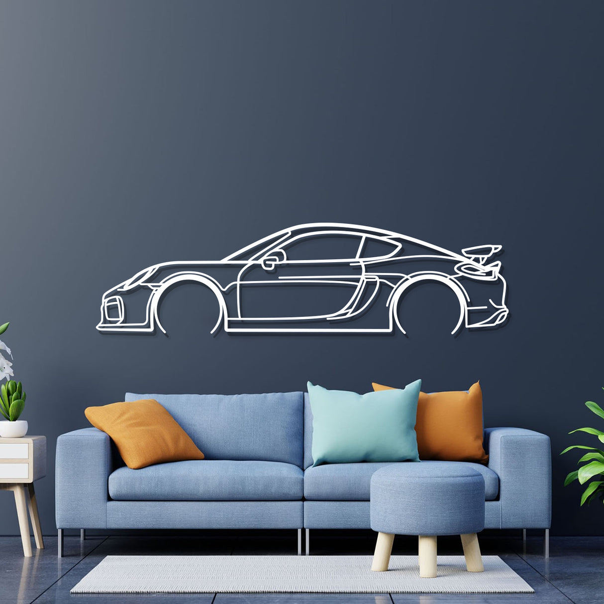 Cayman GT4 981 2016 Metal Car Wall Art - NC0897