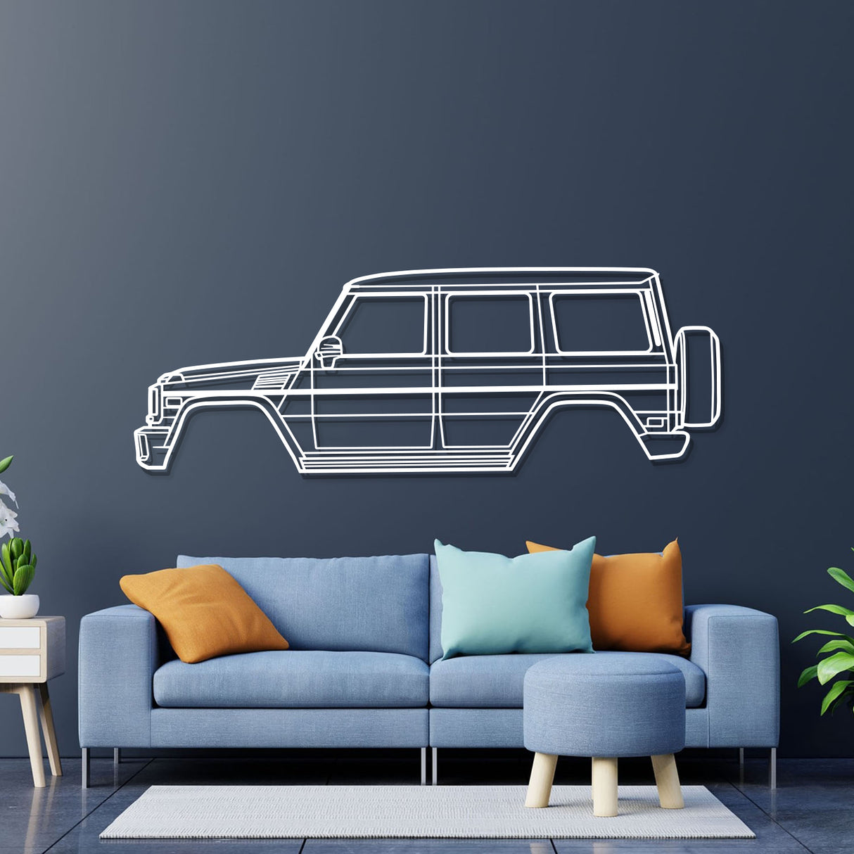 2013 AMG G63 W463 (1st Gen) Metal Car Wall Art - NC0479