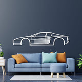 1998 Testarossa Metal Car Wall Art - NC0271