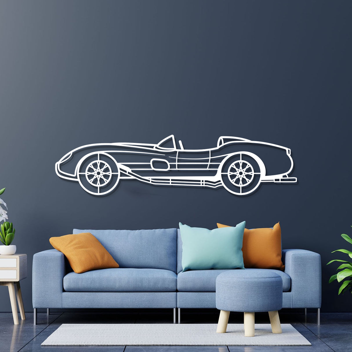 1957 250 Testa Rossa Metal Car Wall Art - NC0050