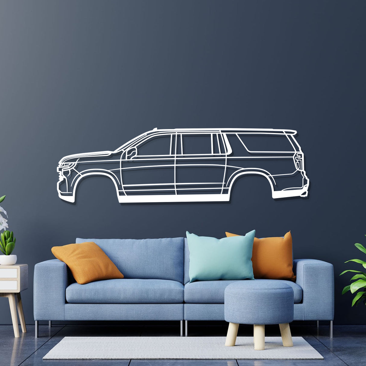 2021 Suburban 12th Gen Metal Car Wall Art - NC0766