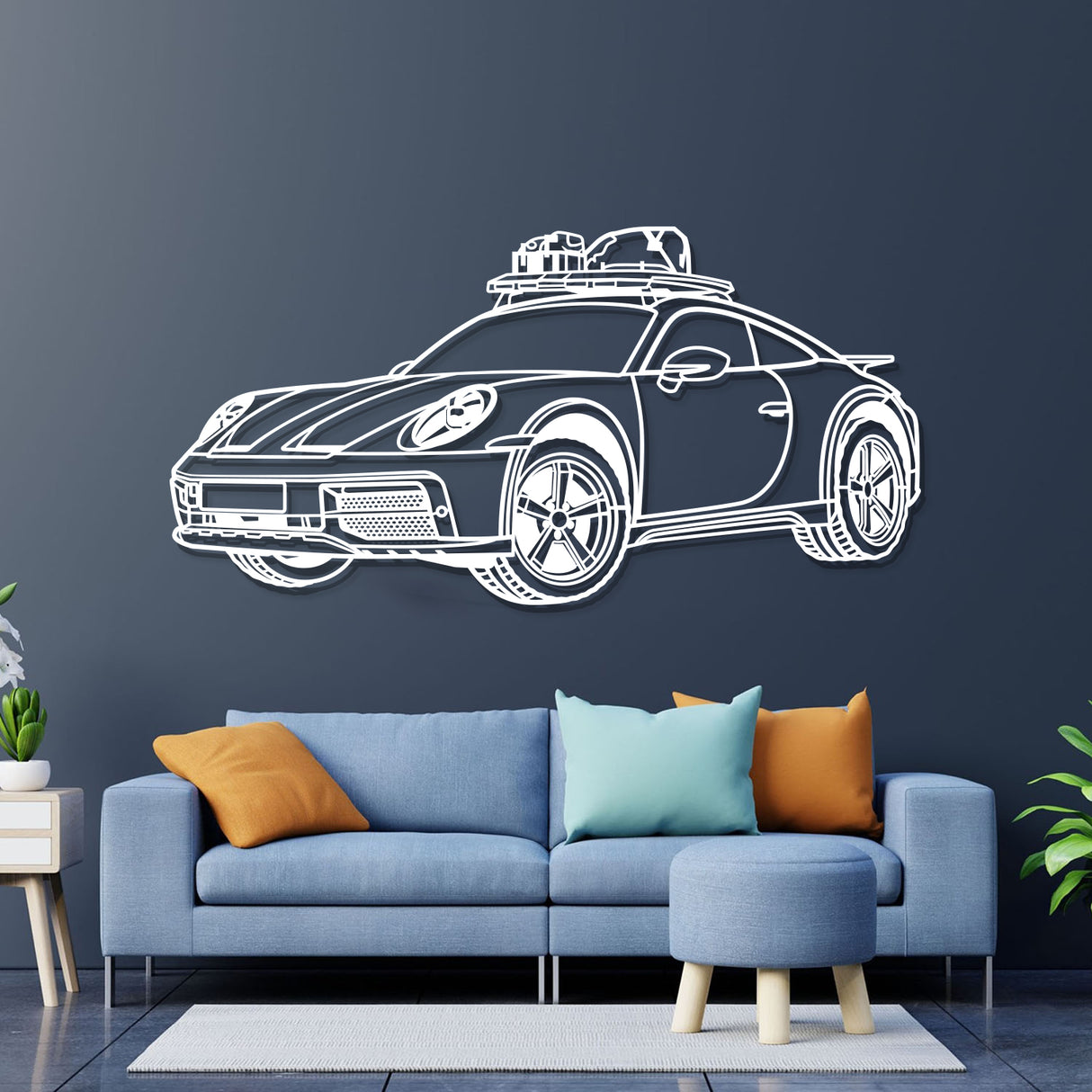 2023 911 Dakar Perspective Metal Car Wall Art - NC0462