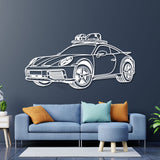 2023 911 Dakar Perspective Metal Car Wall Art - NC0462