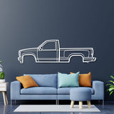 1988 K1500 Silverado Metal Car Wall Art - NC0218