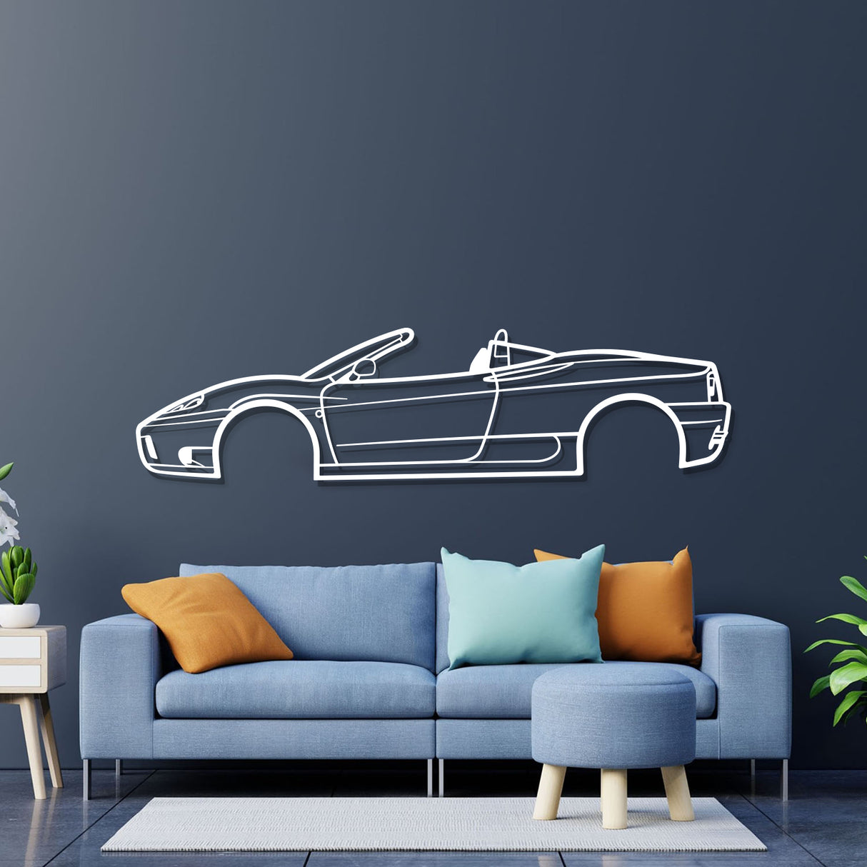 2001 360 Spider Version Metal Car Wall Art - NC0285