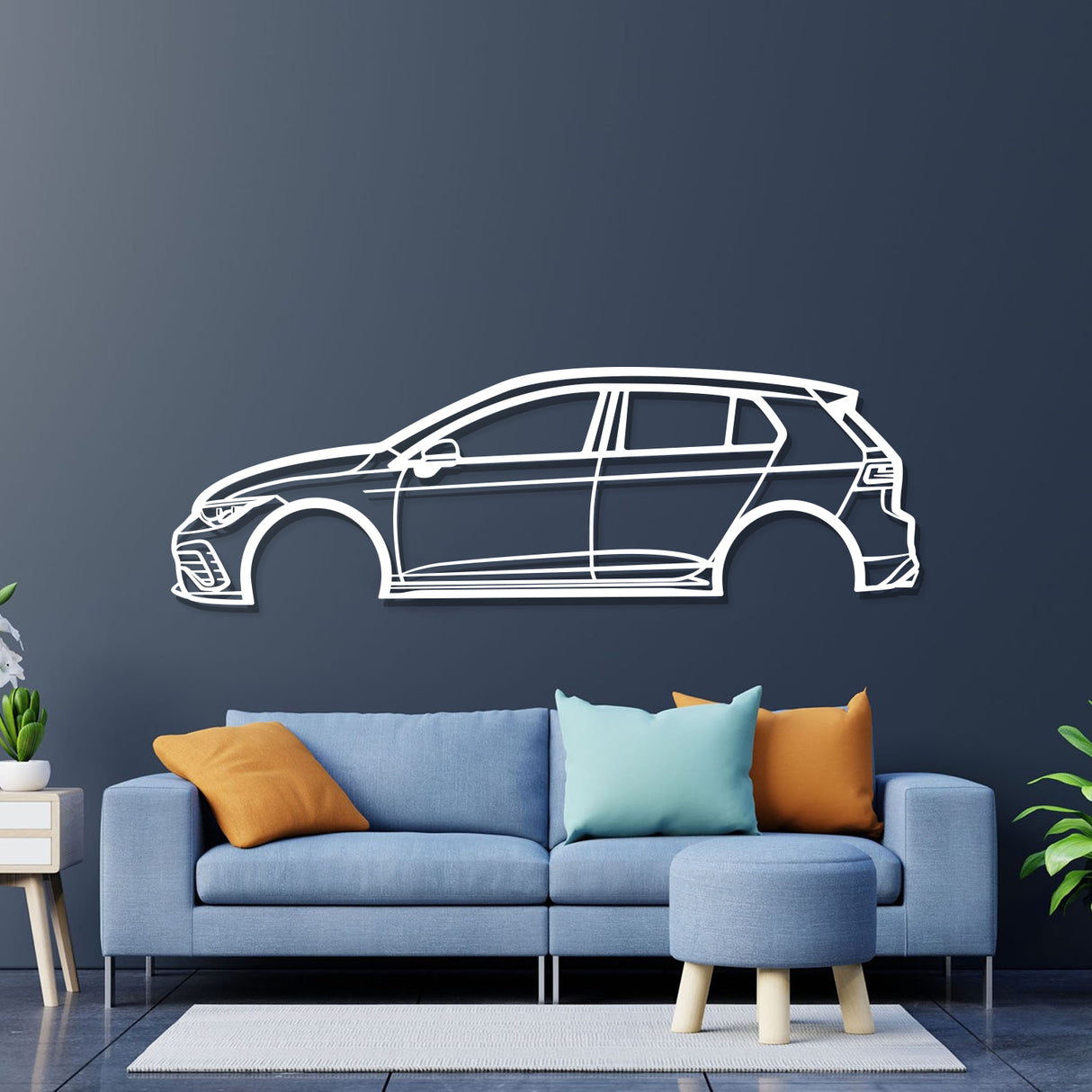 2022 Golf GTI Metal Car Wall Art - NC0787