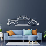 1940 De Luxe Coupé Metal Car Wall Art - NC0008