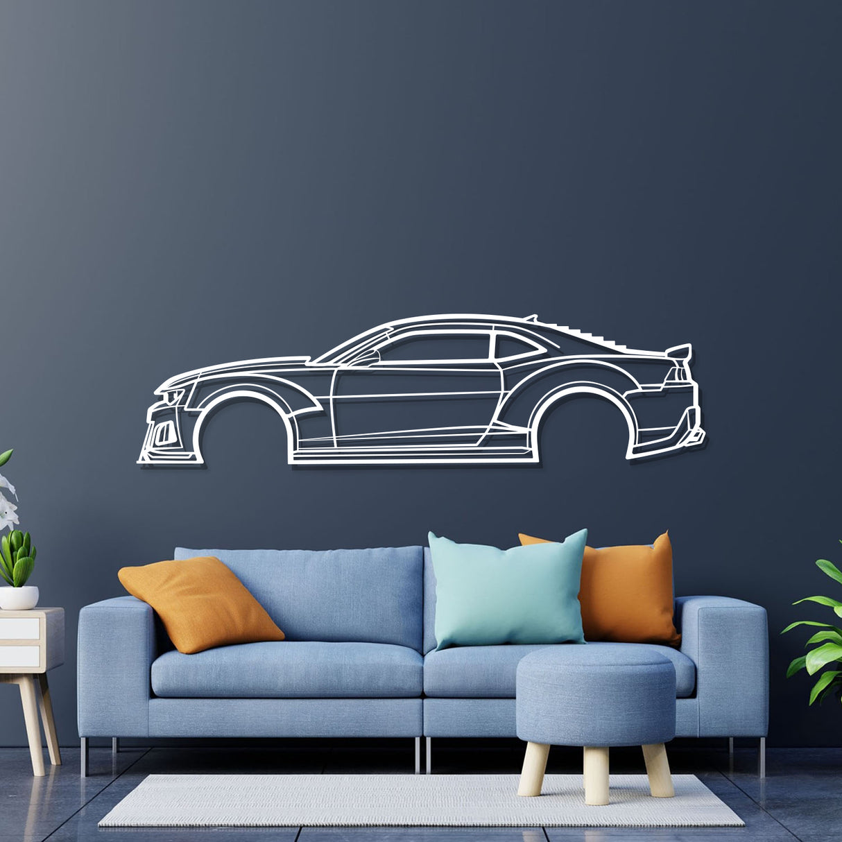 2014 Camaro Z28 Widebody Metal Car Wall Art - NC0499