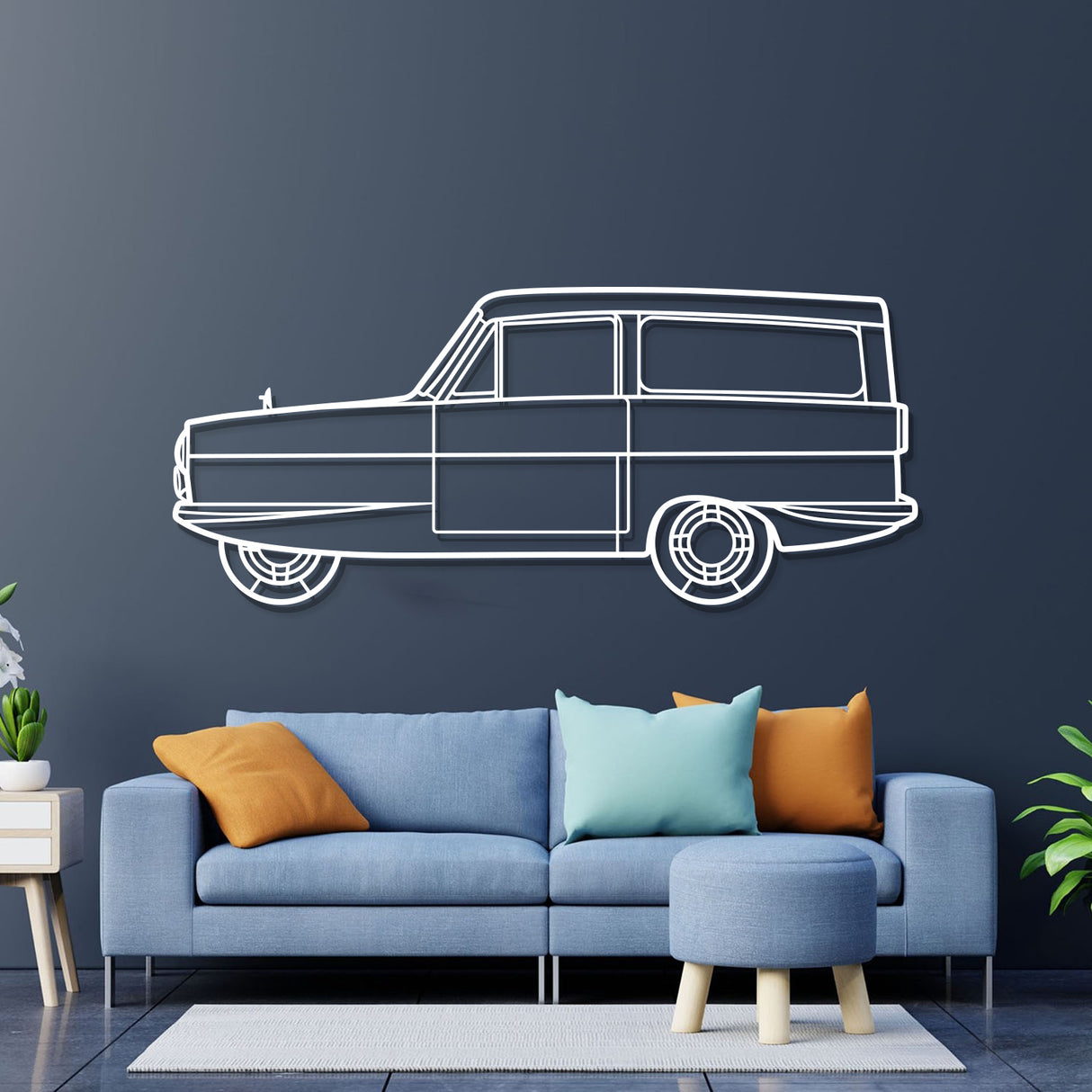 1972 Reliant Supervan III Metal Car Wall Art - NC0149