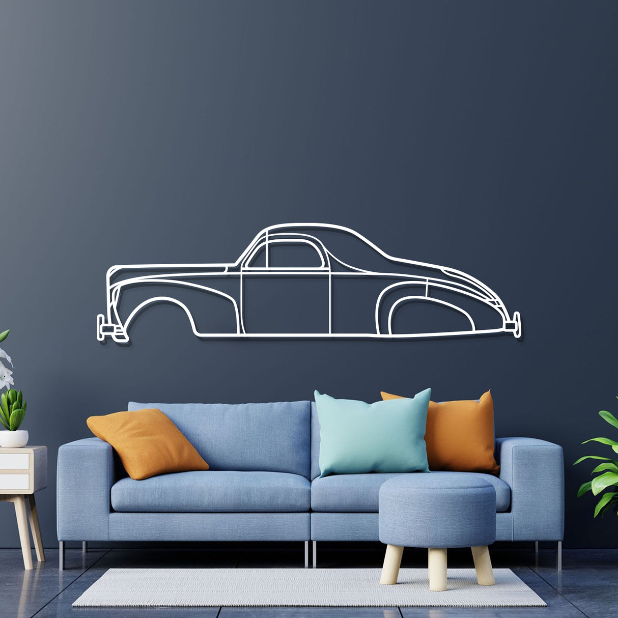 1936 Zephyr Metal Car Wall Art - NC0020