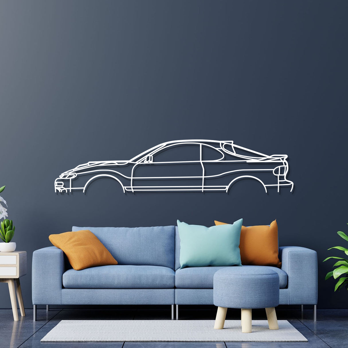 1991 Celica GT Four Classic Metal Car Wall Art - NC0235