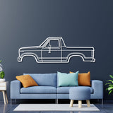 1983 Bronco Pickup Metal Car Wall Art - NC0197