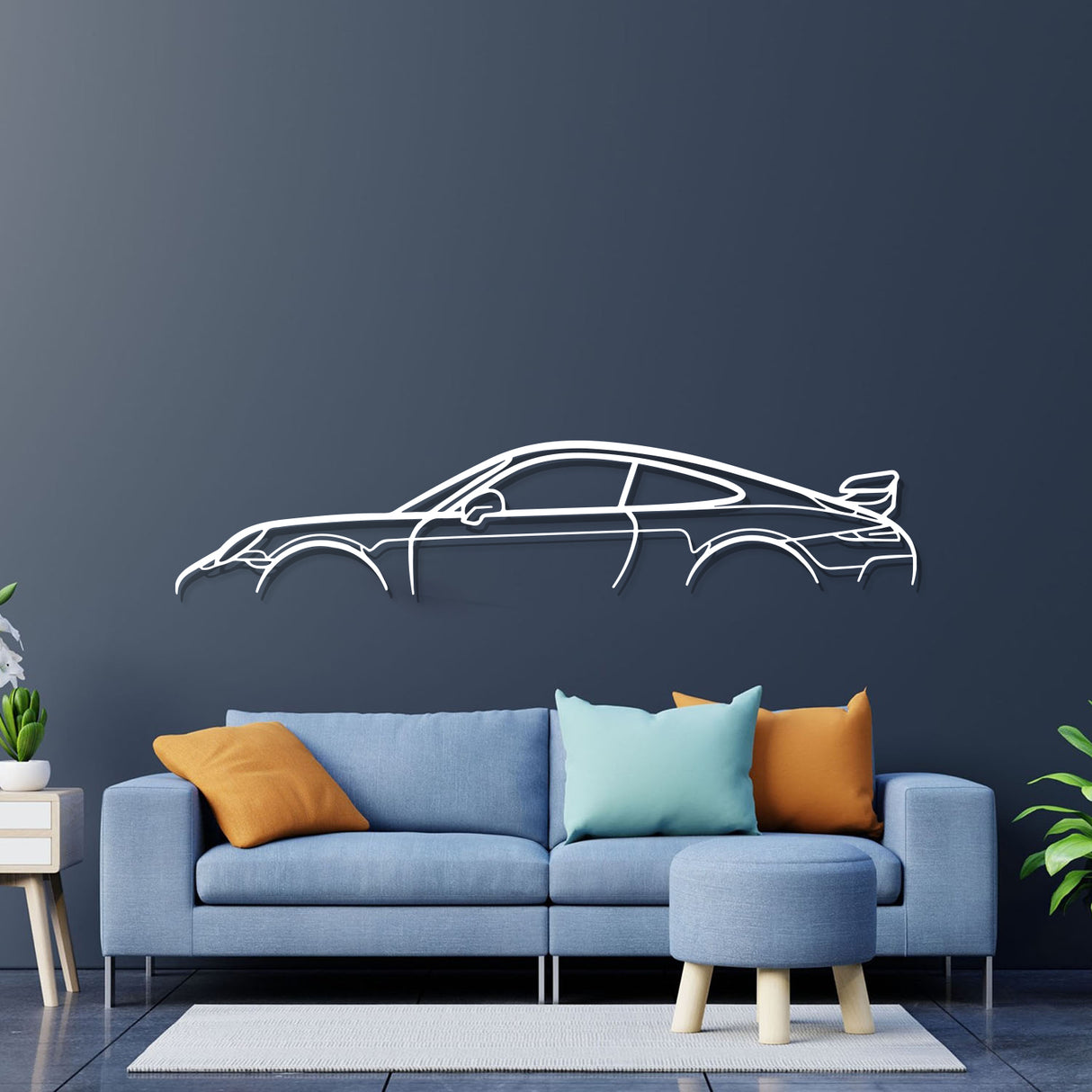 911 GT3 Model 991 Metal Car Wall Art - NC0853