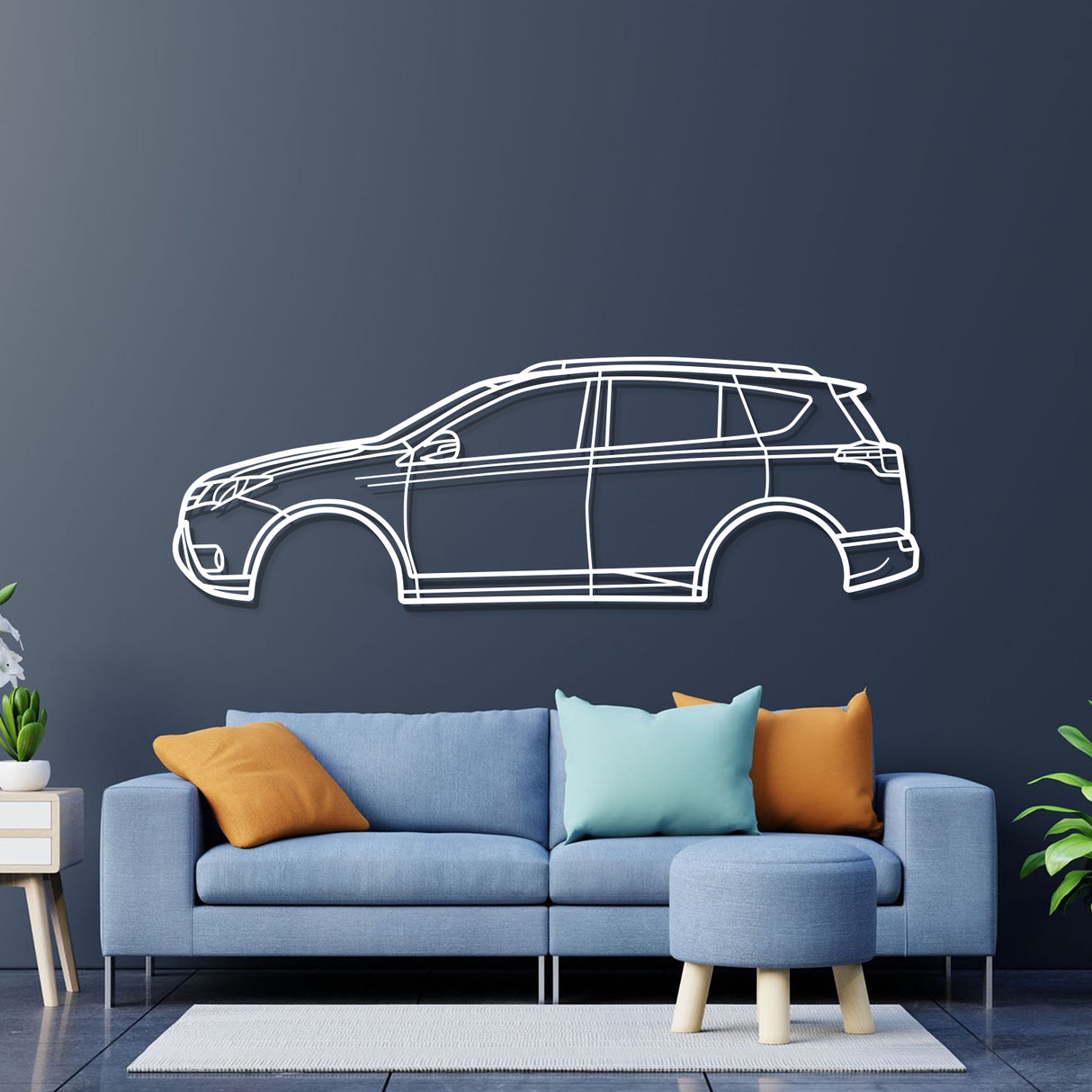 2013 RAV4 4th Gen (XA40) Metal Car Wall Art - NC0487