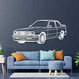 E30 Perspective Metal Car Wall Art - NC0428