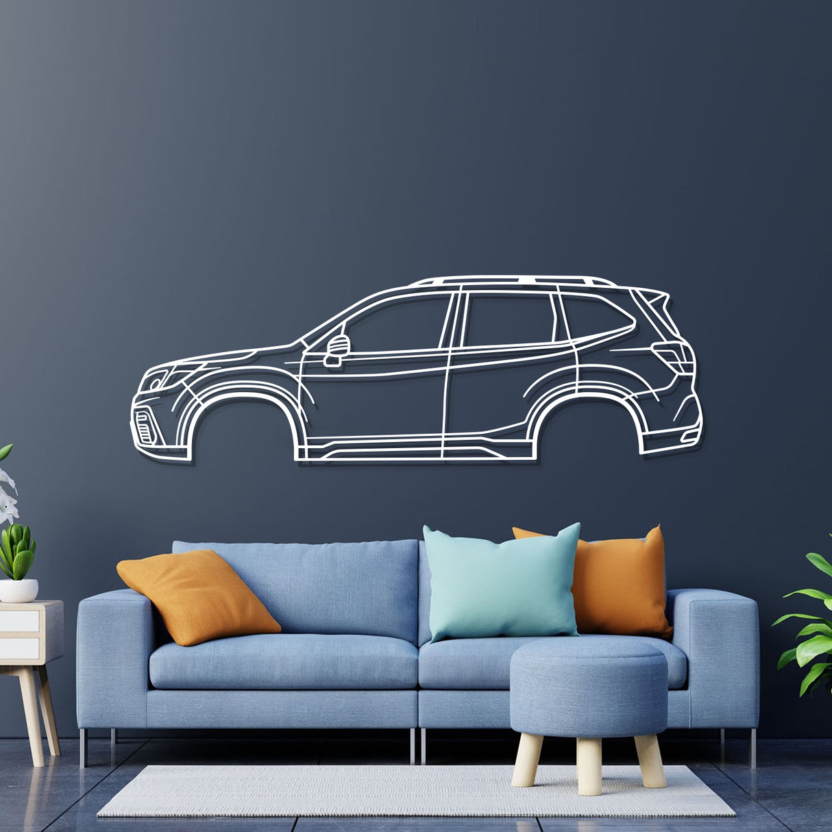 2019 Forester 5th Gen Metal Car Wall Art - NC0662