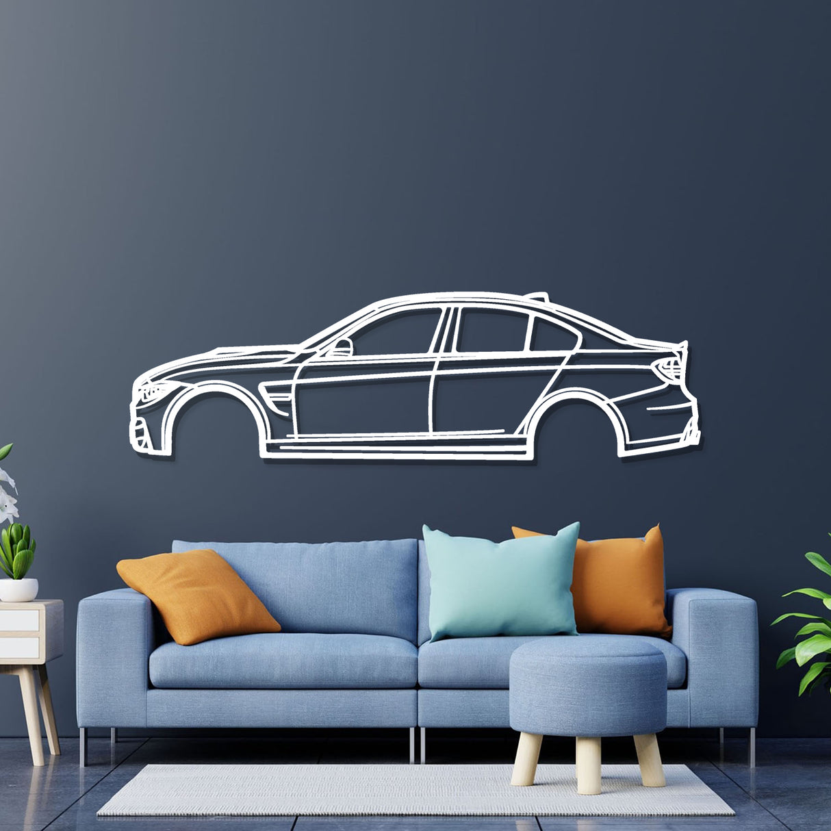 2014 M3 F80 Metal Car Wall Art - NC0507