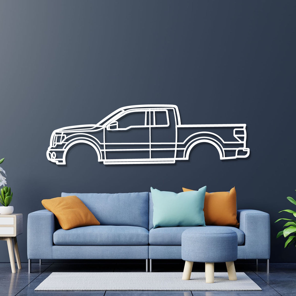 2009 F-150 12th Gen Metal Car Wall Art - NC0388