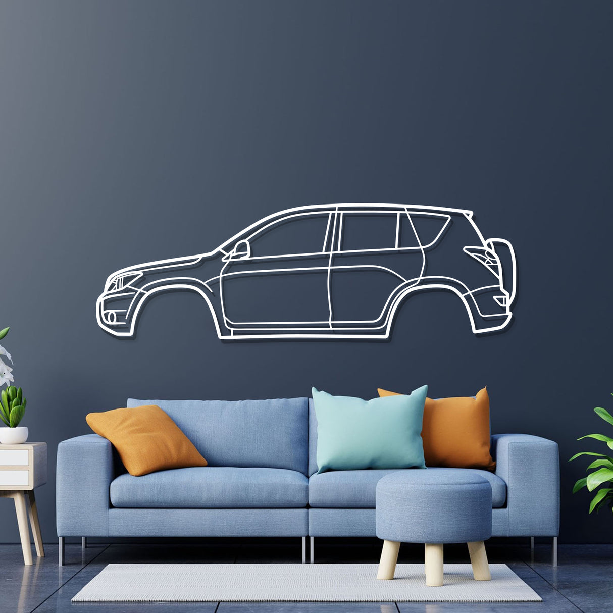 2006 Rav4 3rd Gen (XA30) Metal Car Wall Art - NC0334