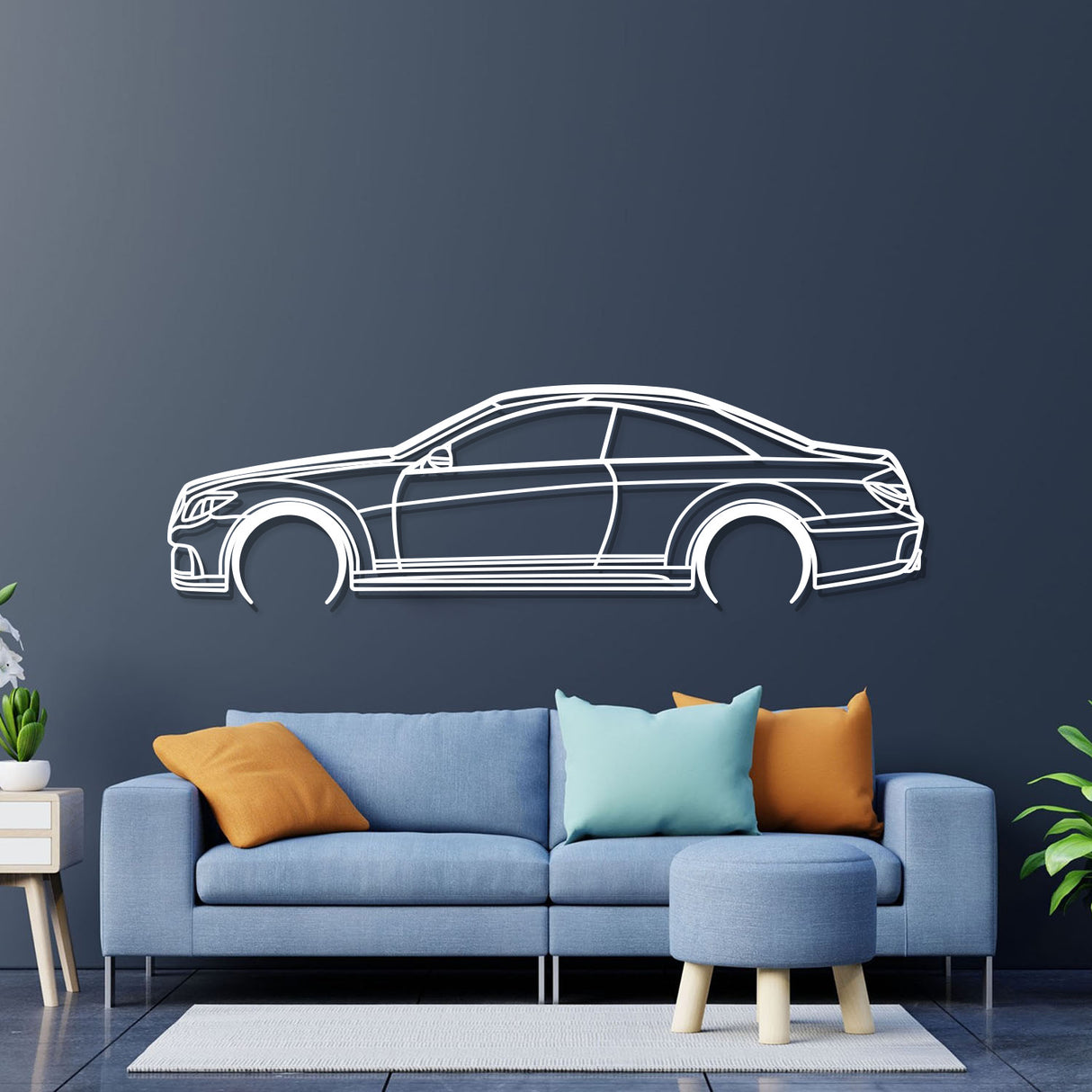 CL 500 Detailed Metal Car Wall Art - NC0903