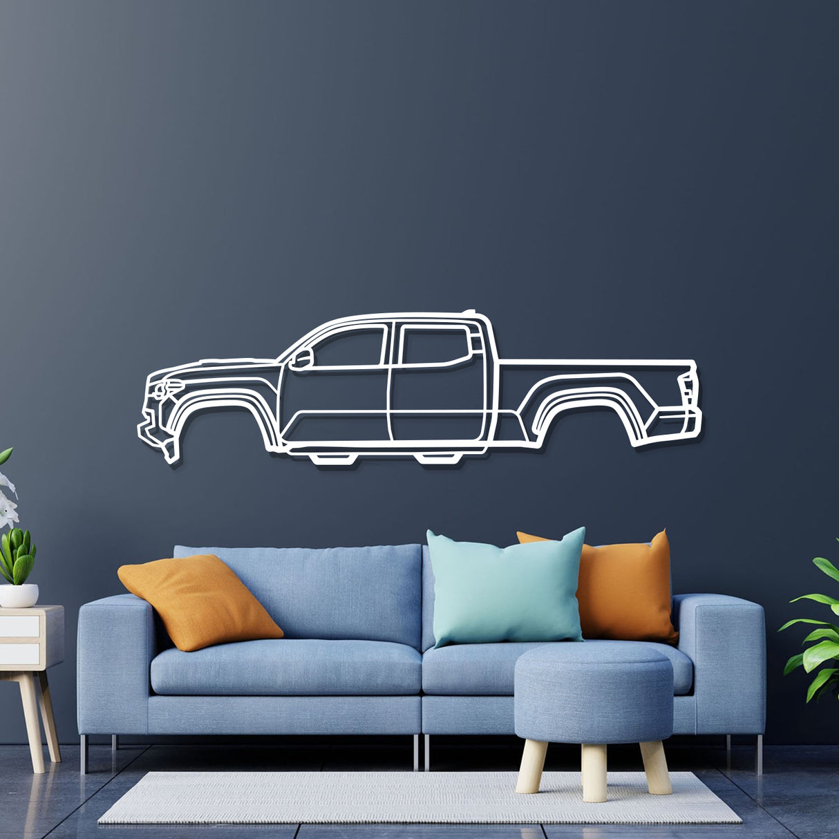 2016 Tacoma 3rd Gen Metal Car Wall Art - NC0571