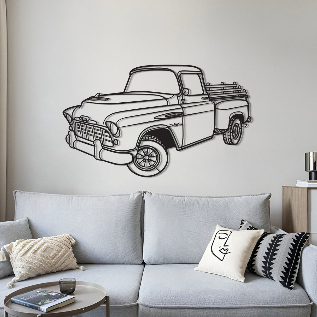 1958 3100 Perspective Metal Car Wall Art - NC1295