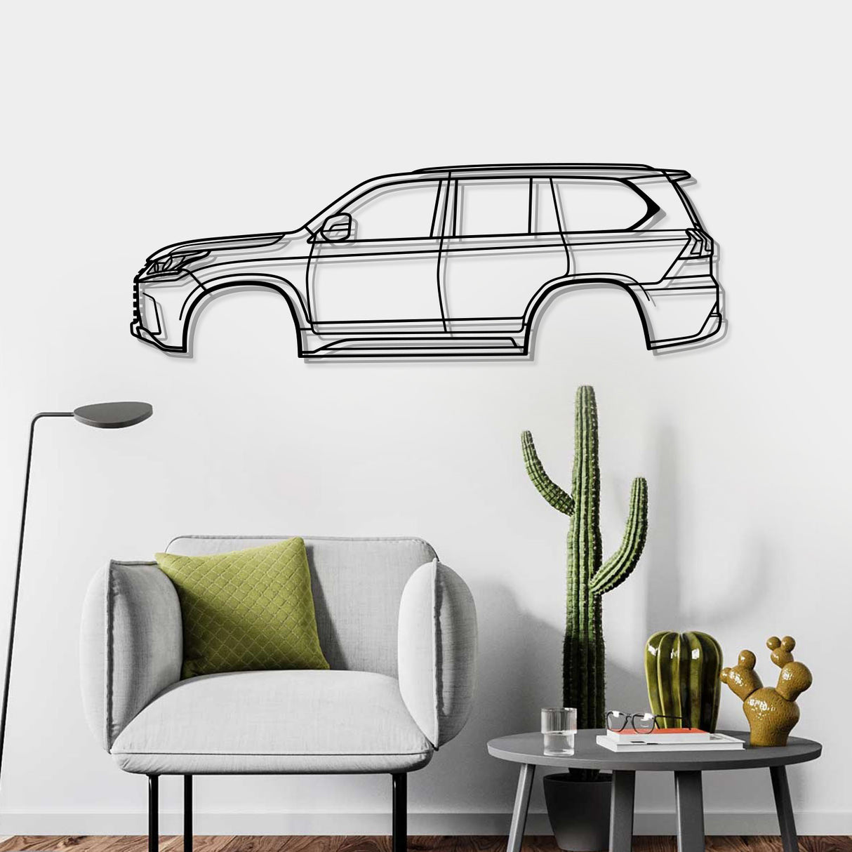 2022 LX 4th Gen Metal Car Wall Art - NC0794