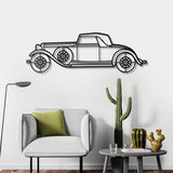 1932 KB LeBaron Convertible Roadster Metal Car Wall Art - NC0016