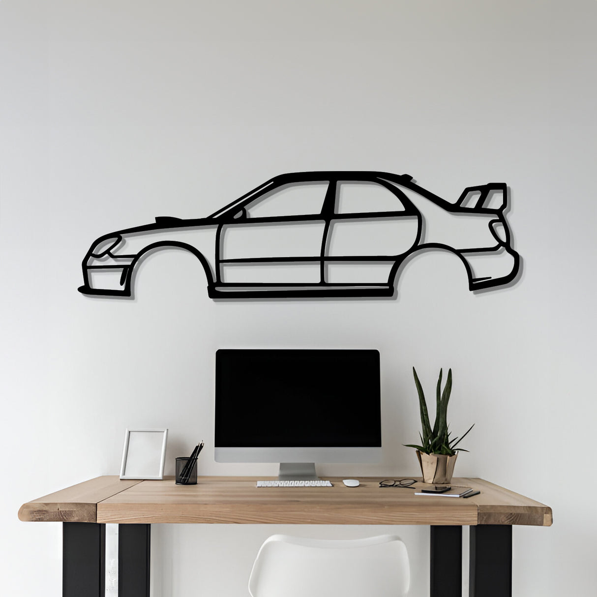 2006 WRX STI Hawkeye Metal Car Wall Art - NC0338