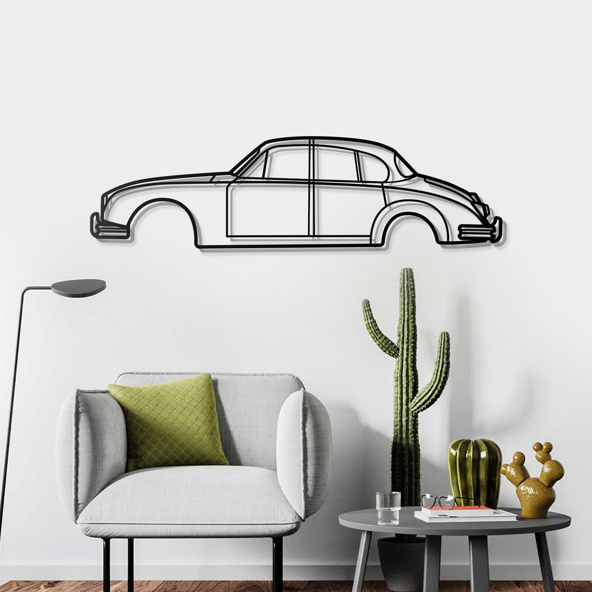 1959 MK II 3.8 Metal Car Wall Art - NC0058